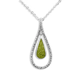 Ladies Teardrop Memorial Ashes Pendant - Cherished Urns