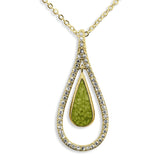Ladies Teardrop Memorial Ashes Pendant - Cherished Urns