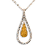 Ladies Teardrop Memorial Ashes Pendant - Cherished Urns