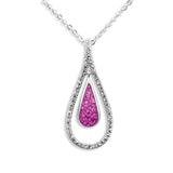 Ladies Teardrop Memorial Ashes Pendant - Cherished Urns