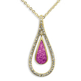 Ladies Teardrop Memorial Ashes Pendant - Cherished Urns