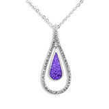 Ladies Teardrop Memorial Ashes Pendant - Cherished Urns