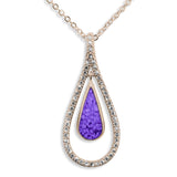 Ladies Teardrop Memorial Ashes Pendant - Cherished Urns