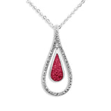 Ladies Teardrop Memorial Ashes Pendant - Cherished Urns