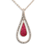 Ladies Teardrop Memorial Ashes Pendant - Cherished Urns