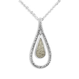 Ladies Teardrop Memorial Ashes Pendant - Cherished Urns