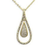Ladies Teardrop Memorial Ashes Pendant - Cherished Urns