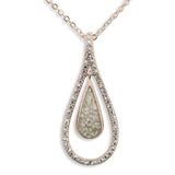 Ladies Teardrop Memorial Ashes Pendant - Cherished Urns
