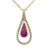 Ladies Teardrop Memorial Ashes Pendant - Cherished Urns