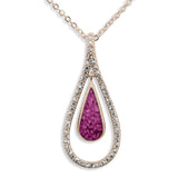 Ladies Teardrop Memorial Ashes Pendant - Cherished Urns