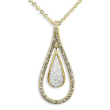 Ladies Teardrop Memorial Ashes Pendant - Cherished Urns