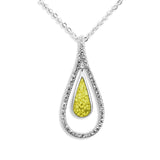 Ladies Teardrop Memorial Ashes Pendant - Cherished Urns