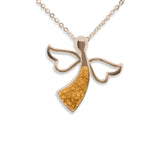 Ladies Angel Memorial Ashes Pendant - Cherished Urns