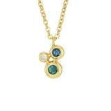 Ladies Rondure Triple Array Cremation Ashes Pendant - Cherished Urns