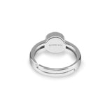 Ladies Sterling Silver Multisize Round Memorial Ashes Ring - Cherished Urns