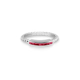 Ladies Channel Bubble Band Memorial Ashes Ring - Cherished Urns