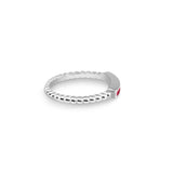 Ladies Channel Bubble Band Memorial Ashes Ring - Cherished Urns