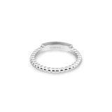 Ladies Channel Bubble Band Memorial Ashes Ring - Cherished Urns