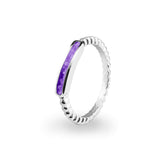 Ladies Channel Bubble Band Memorial Ashes Ring - Cherished Urns