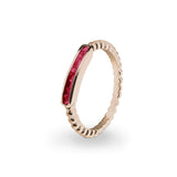 Ladies Channel Bubble Band Memorial Ashes Ring - Cherished Urns