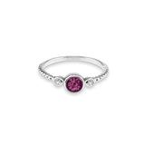 Ladies Peace Memorial Ashes Ring with Fine Crystals - Cherished Urns