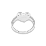 Ladies Oversized Heart Memorial Ashes Ring - Cherished Urns