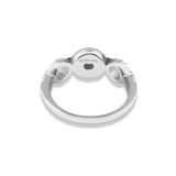 Ladies Tranquility Memorial Ashes Ring with Fine Crystals - Cherished Urns