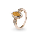 Ladies Marquise Memorial Ashes Ring with Fine Crystals - Cherished Urns