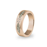 Unisex Four Together Memorial Ashes Ring with Fine Crystals - Cherished Urns