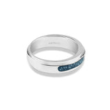 Unisex Remembrance Memorial Ashes Ring with Fine Crystal - Cherished Urns