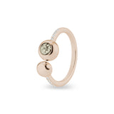 Ladies Rondure Array and Sphere Cremation Ashes Ring - Cherished Urns