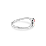 Ladies Rondure Array Triple Cremation Ashes Ring - Cherished Urns