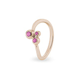 Ladies Rondure Array Triple Cremation Ashes Ring - Cherished Urns