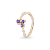 Ladies Rondure Array Triple Cremation Ashes Ring - Cherished Urns