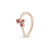 Ladies Rondure Array Triple Cremation Ashes Ring - Cherished Urns