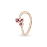 Ladies Rondure Array Triple Cremation Ashes Ring - Cherished Urns