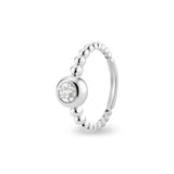 Ladies Rondure Array Bubble Band Cremation Ashes Ring - Cherished Urns