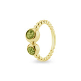 Ladies Rondure Double Array Bubble Band Cremation Ashes Ring - Cherished Urns