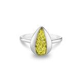 Ladies Rondure Teardrop Cremation Ashes Ring - Cherished Urns