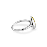 Ladies Rondure Teardrop Cremation Ashes Ring - Cherished Urns