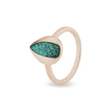 Ladies Rondure Teardrop Cremation Ashes Ring - Cherished Urns
