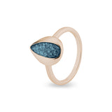 Ladies Rondure Teardrop Cremation Ashes Ring - Cherished Urns