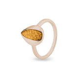 Ladies Rondure Teardrop Cremation Ashes Ring - Cherished Urns