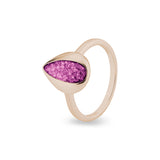 Ladies Rondure Teardrop Cremation Ashes Ring - Cherished Urns