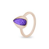 Ladies Rondure Teardrop Cremation Ashes Ring - Cherished Urns