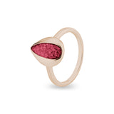 Ladies Rondure Teardrop Cremation Ashes Ring - Cherished Urns
