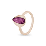 Ladies Rondure Teardrop Cremation Ashes Ring - Cherished Urns