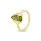 Ladies Rondure Teardrop Cremation Ashes Ring - Cherished Urns