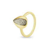 Ladies Rondure Teardrop Cremation Ashes Ring - Cherished Urns