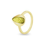 Ladies Rondure Teardrop Cremation Ashes Ring - Cherished Urns